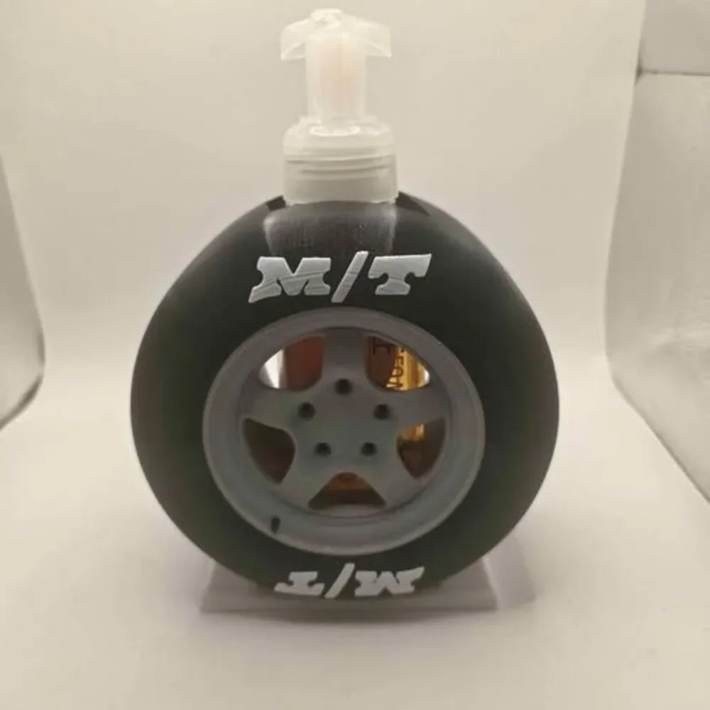 M/T Racing Tire Soap Pump - Custom 3D Printed Gift for Car Guys